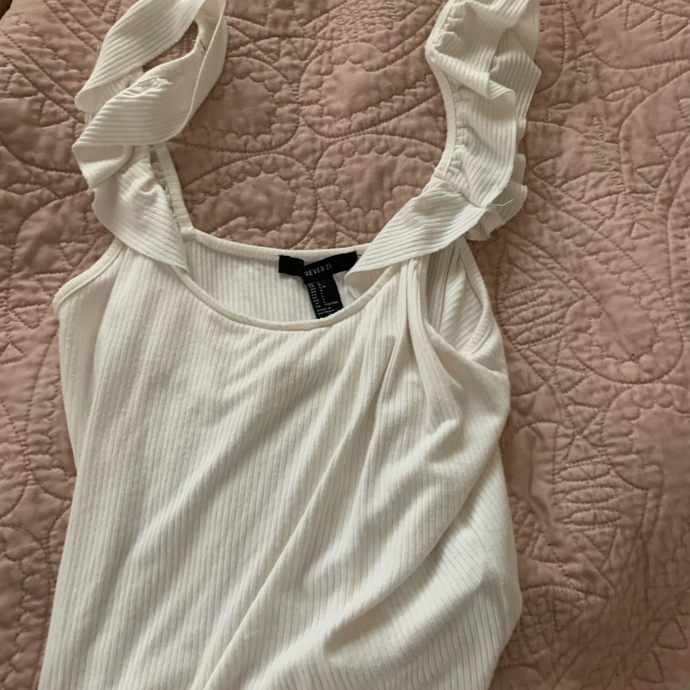 Forever 21 Tank top with ruffles
